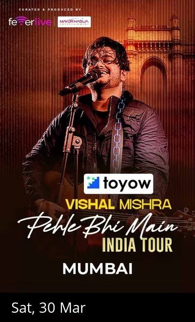 Vishal Mishra India Tour 2024 - Mumbai